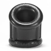 Bent Curved Small Silicone Ball Stretcher for Men Black Black Ball Stretcher